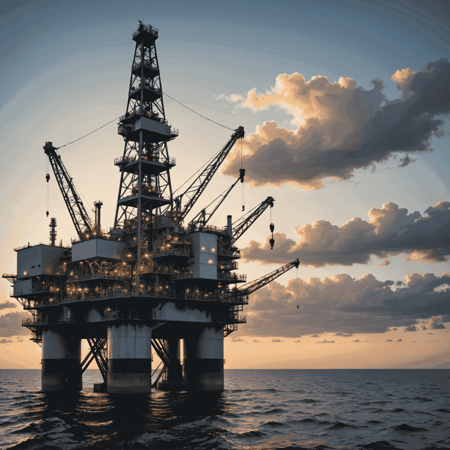 Graph showing cost reduction and efficiency gains in oil drilling operations after AI implementation